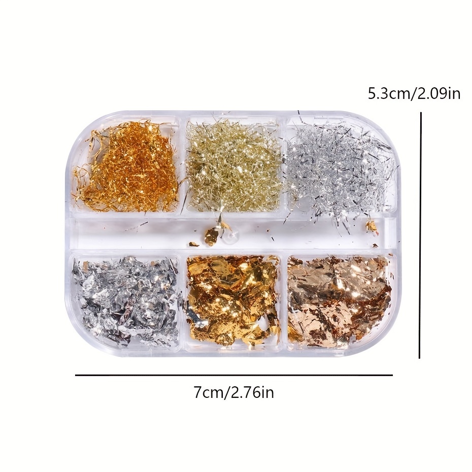 3d Holographic Nail Foil Glitters Kit 3d Nails Acrylic - Temu