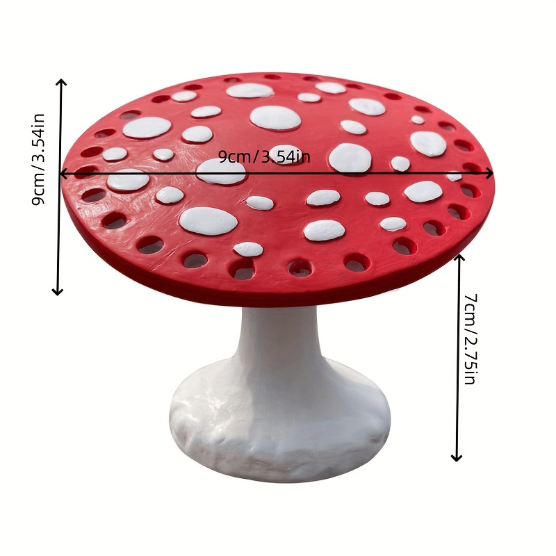 New Resin Mushroom Earring Holder Table Storage Ornaments - Temu