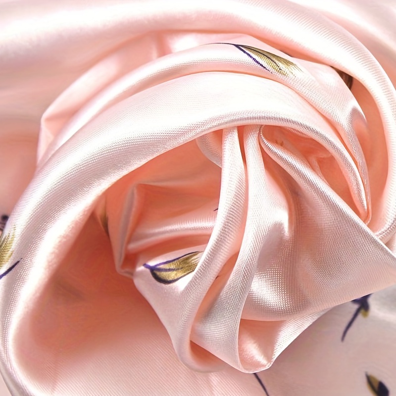 Classic Striped Square Scarf Neckerchief Silk Bandana Head Wrap
