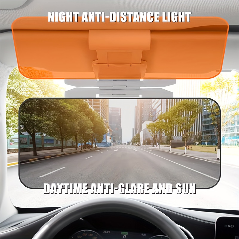 Exquis 2 en 1 Anti-éblouissement Visière de voiture Sun Visor pour jour /  nuit Conduite Pare-soleil Sun Blocker Réglable Voiture Parasol