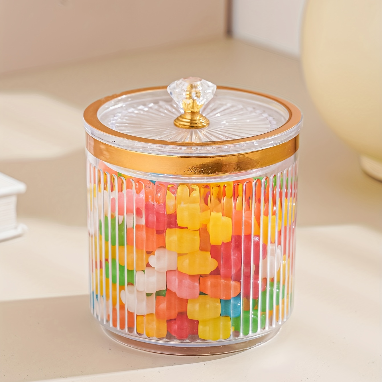 clear plastic candy jars and cookie
