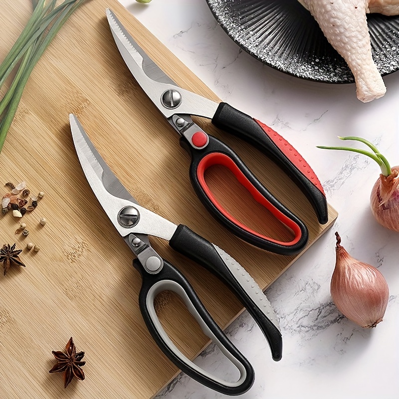 1PC Heavy Duty Kitchen Shears - All-Purpose Stainless Steel Scissors for  Meat, Poultry & Food Prep - Dishwasher Safe!