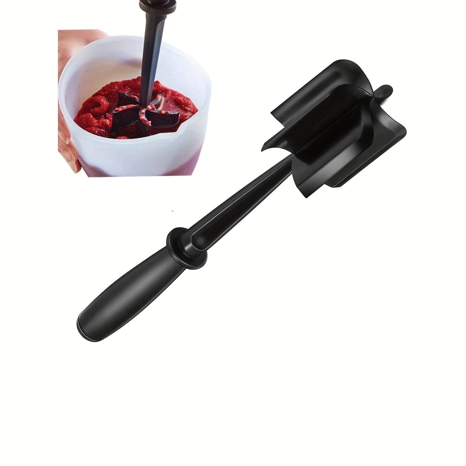 Meat Chopper Curve Blades Ground Beef Masher Heat Resistant Tool