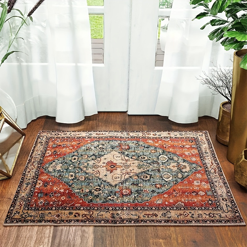 Buy LEEVAN Boho Tribal Area Rug Runner 2x4,Non-Slip Washable Runners for  Hallway Oriental Medallion Throw Rugs with Rubber Backing Low-Pile Floor  Carpet for Indoor Floor,Kitchen,Entrance-Red/Multi Online at Low Prices in  India 