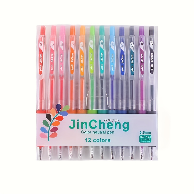 6/12 Colors Drawing Gel Pens Fine Gel Pens Multiple Color - Temu