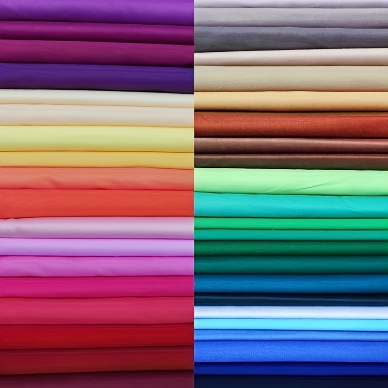60 Pieces Solid Cotton Quilting Fabric Color Fabric Bundles Fabric