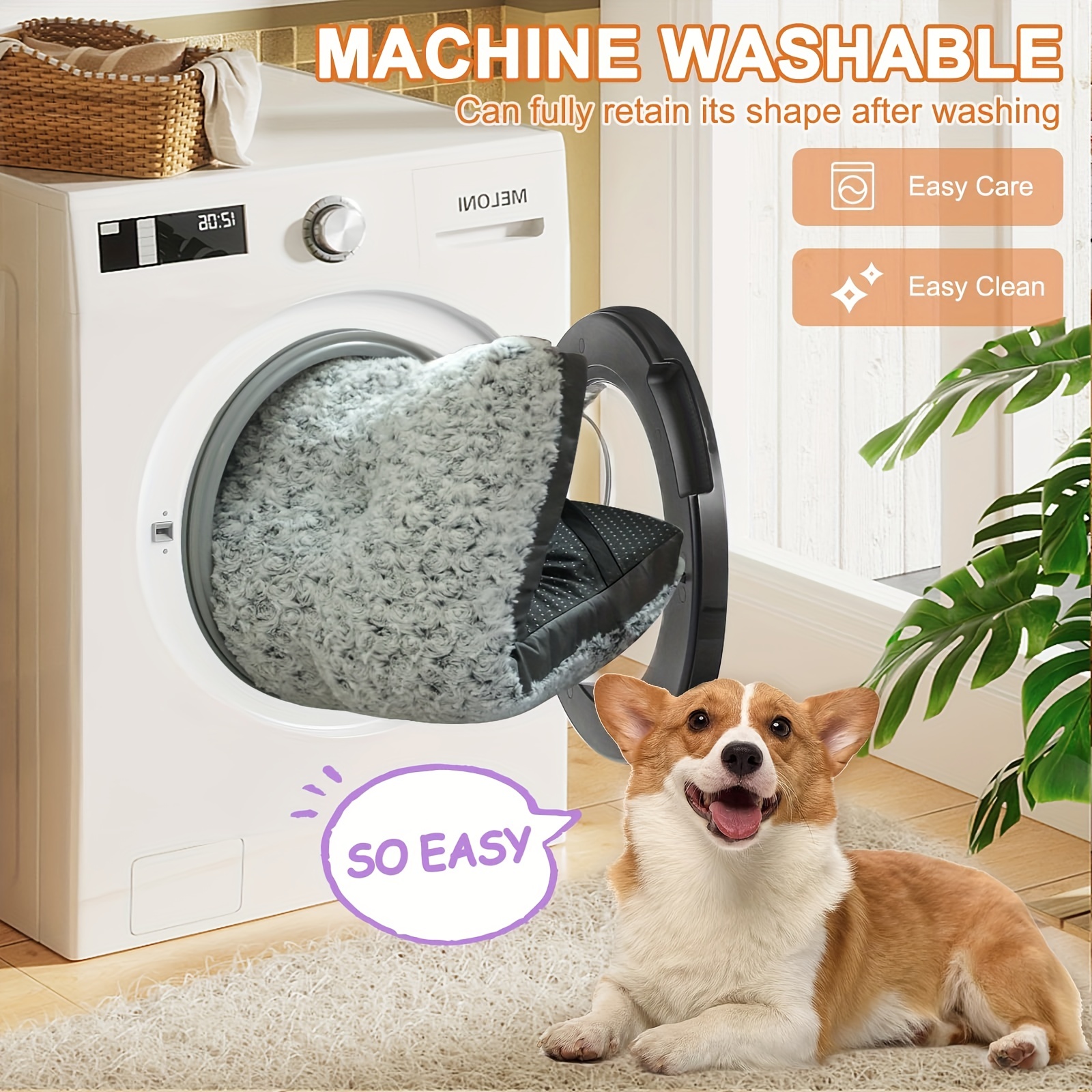 Dog bed on sale in washing machine