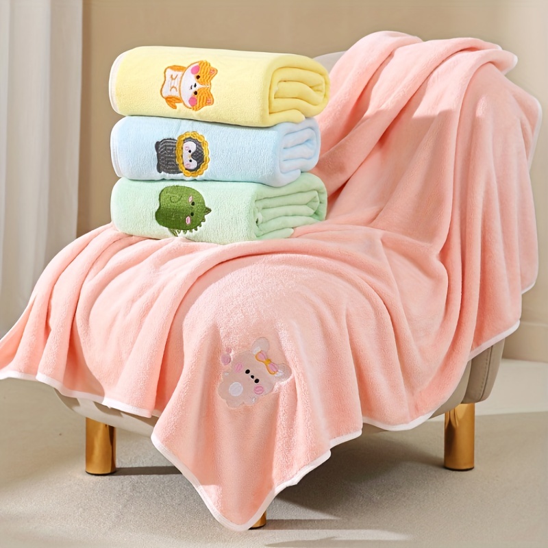 Toalla de baño con capucha Ultra suave Toalla con capucha Altamente  absorbente Albornoz Manta Niños pequeños Regalos de ducha para niños  Niñas-extra Grande 28 X 55 (verde)