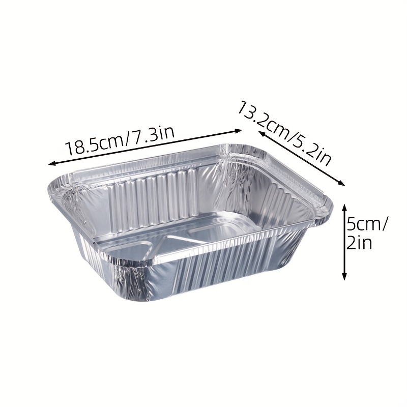 Aluminum Foil Pans With Board Lids Tin Foil Pans With High Heat  Conductivity Disposable Aluminum Tray Cookware For Baking, Grilling,  Cooking, Storing, Prepping - Temu