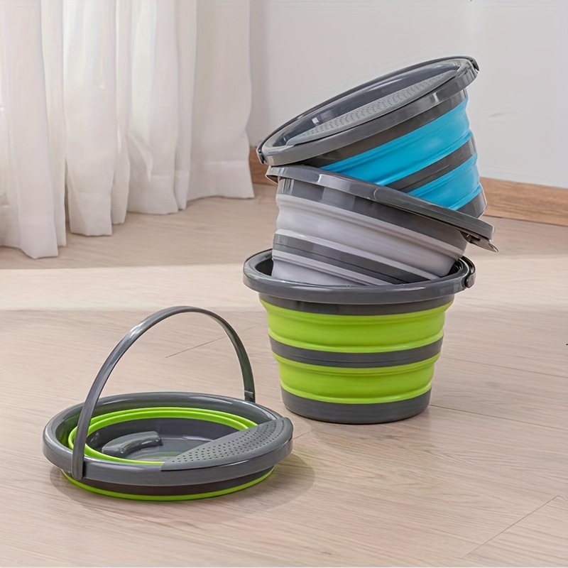 Collapsible Laundry Basket Kitchen Washing Up Bowl Silicone Bucket Storage  Organiser Indoor Outdoor Use