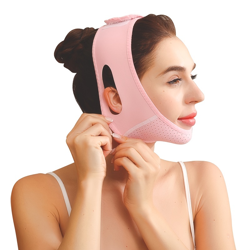 Double Chin Reducer Face Slimming Strap V Line Lifting Face-belt Chin Strap  For Women and Men Tightening Skin Preventing Sagging