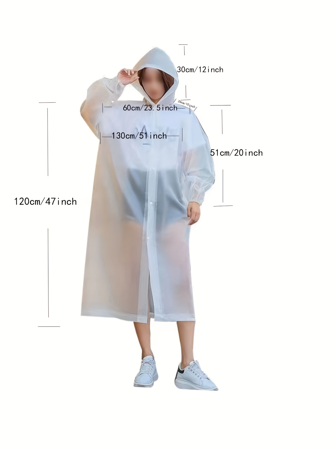 Stay Dry & Stylish: Reusable Waterproof Raincoat for Men & Women