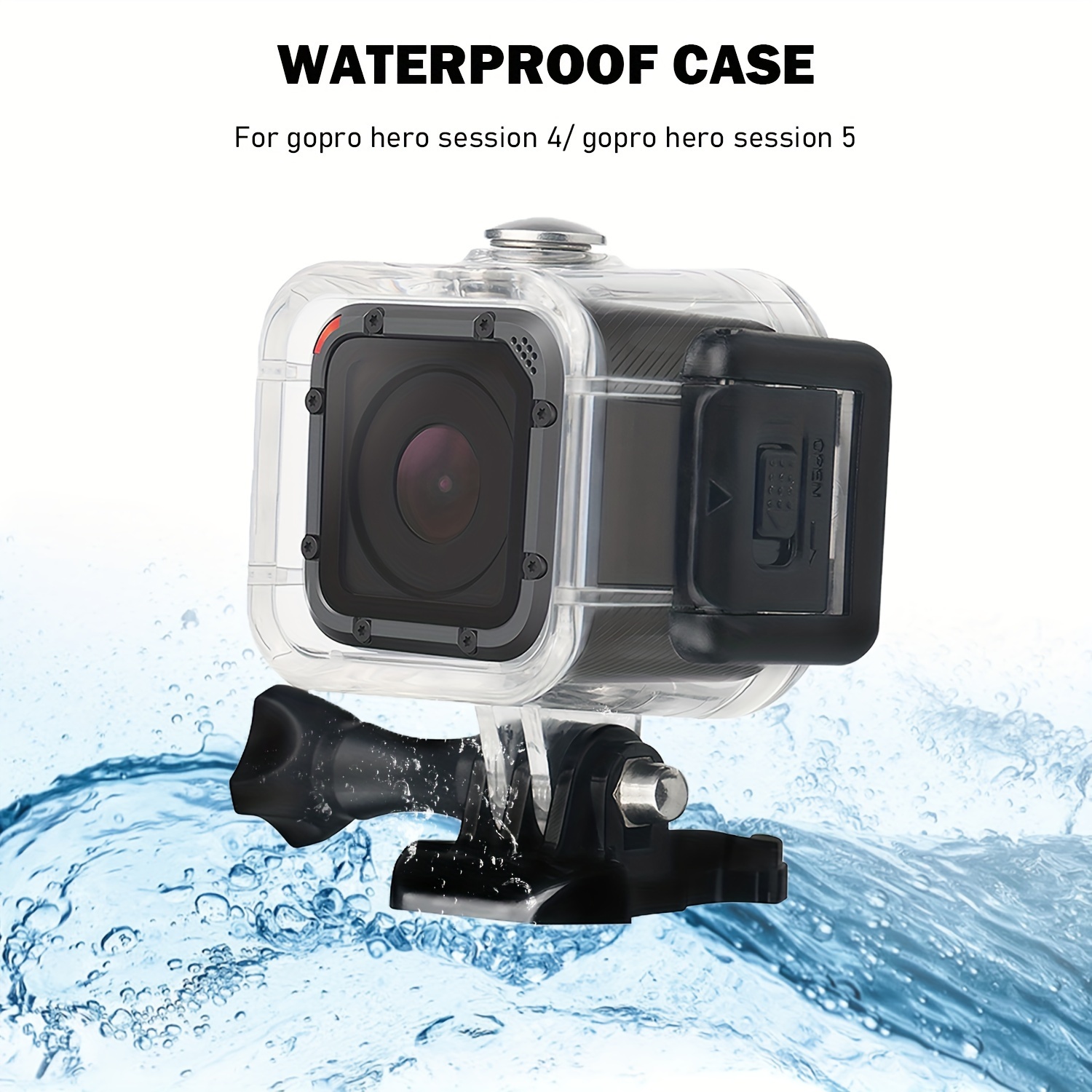 Waterproof Dustproof Protective Case for Gopro Hero 12 9/Gopro 10/Gopro11  Black Anti-Fog Protection, HD Glass Lens Waterproof Housing Case for 60m  Underwater - China Gopro Hero 12 Protective Housing and Gopro Protective