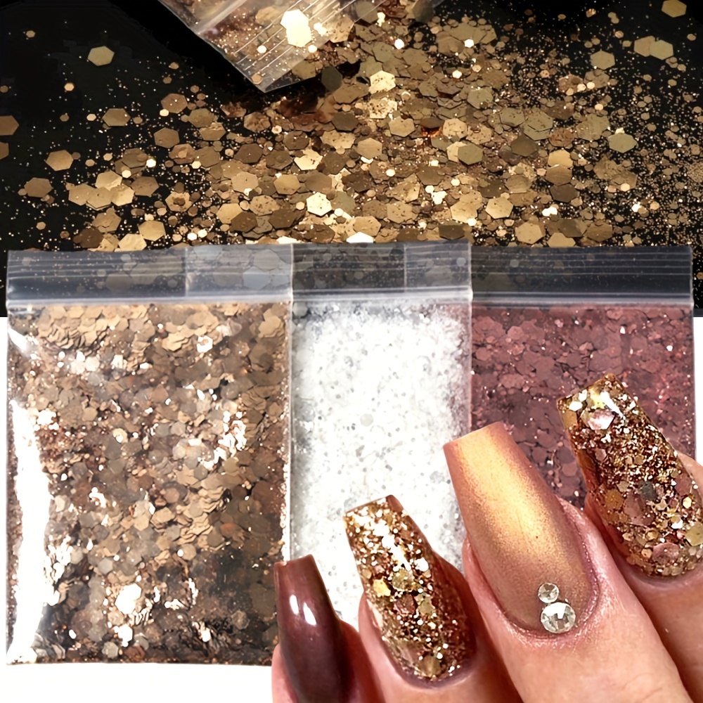 Nail Art Sequins Rectangle Flakes Glitter For Nails Decoration Bright  Colors,gel Nail Kit - Temu Malaysia