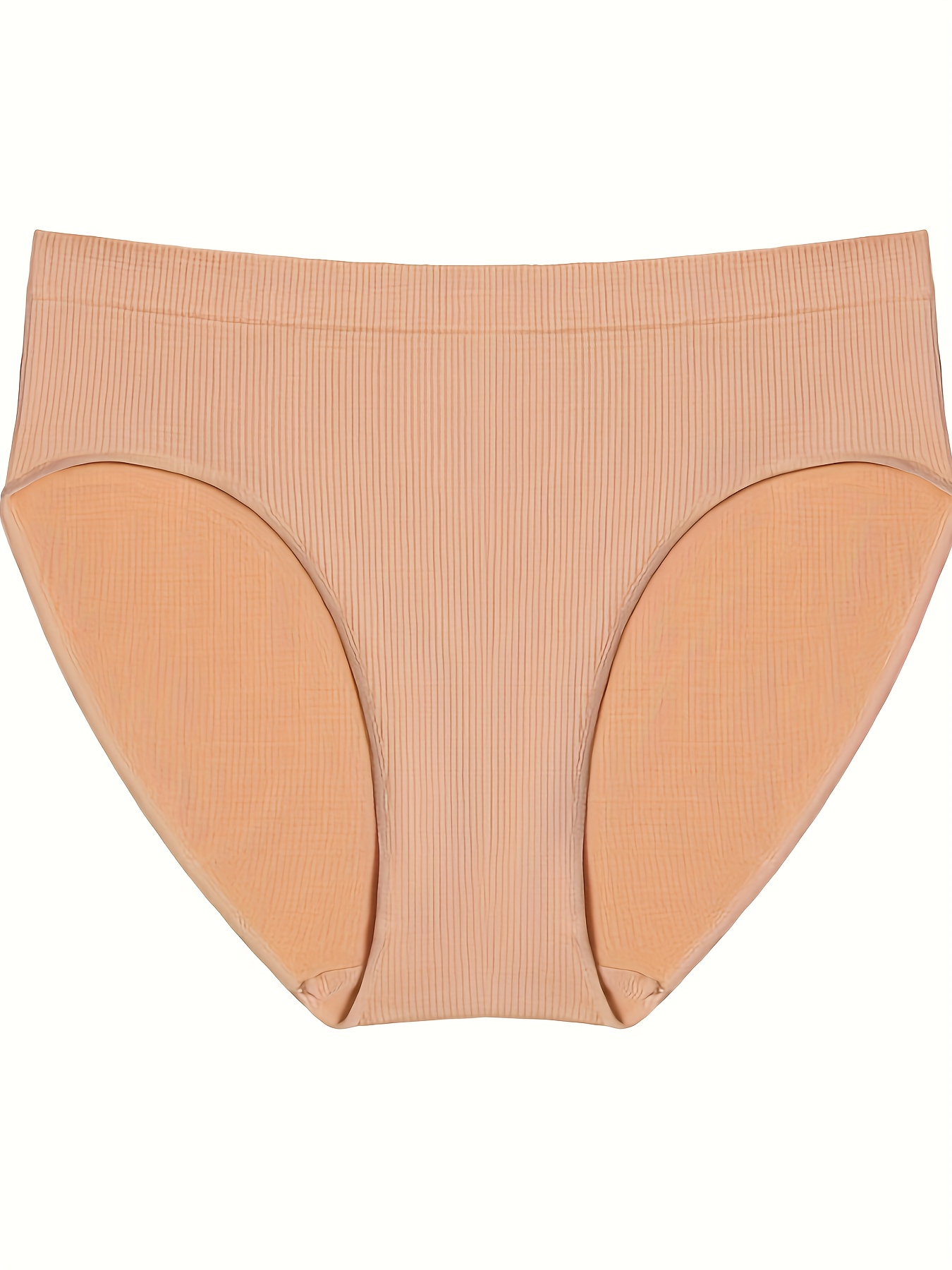 Seamless Solid Briefs Comfy Breathable Stretchy Intimates - Temu