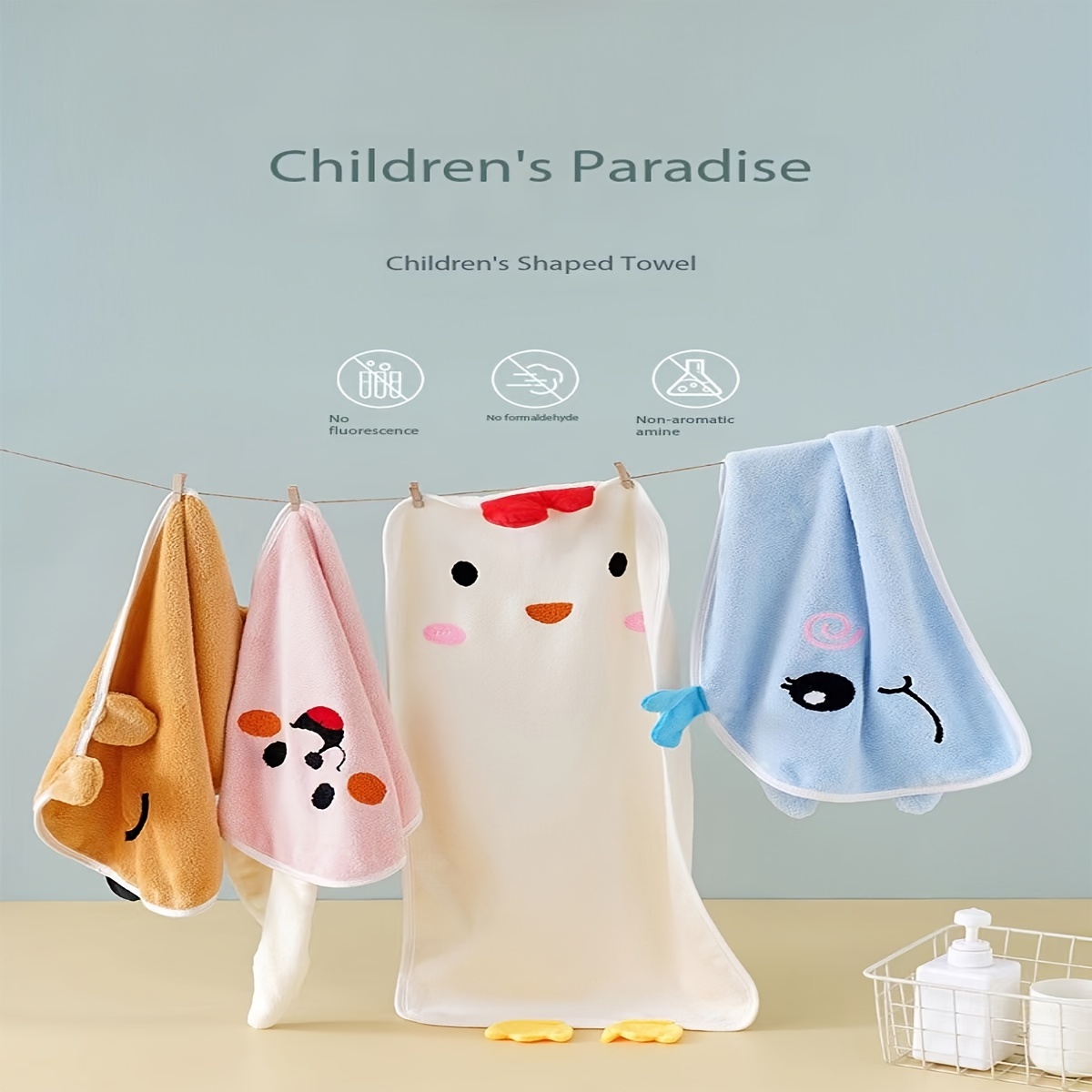 Cute Embroidered Hand Towel Household Coral Fleece Hand - Temu