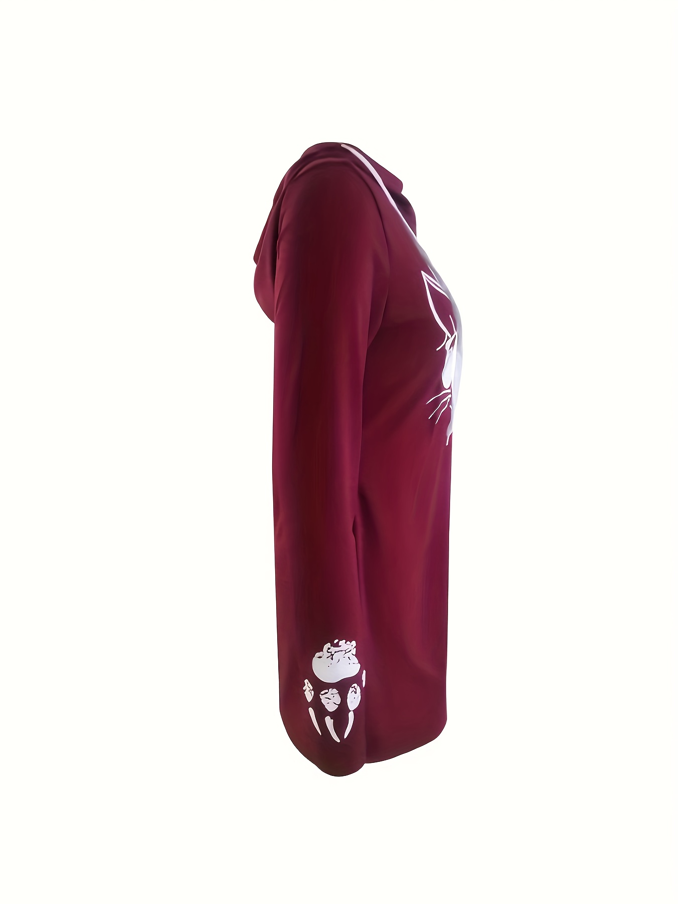 womens elegant full length hooded dress drawstring hood - Temu Bahrain