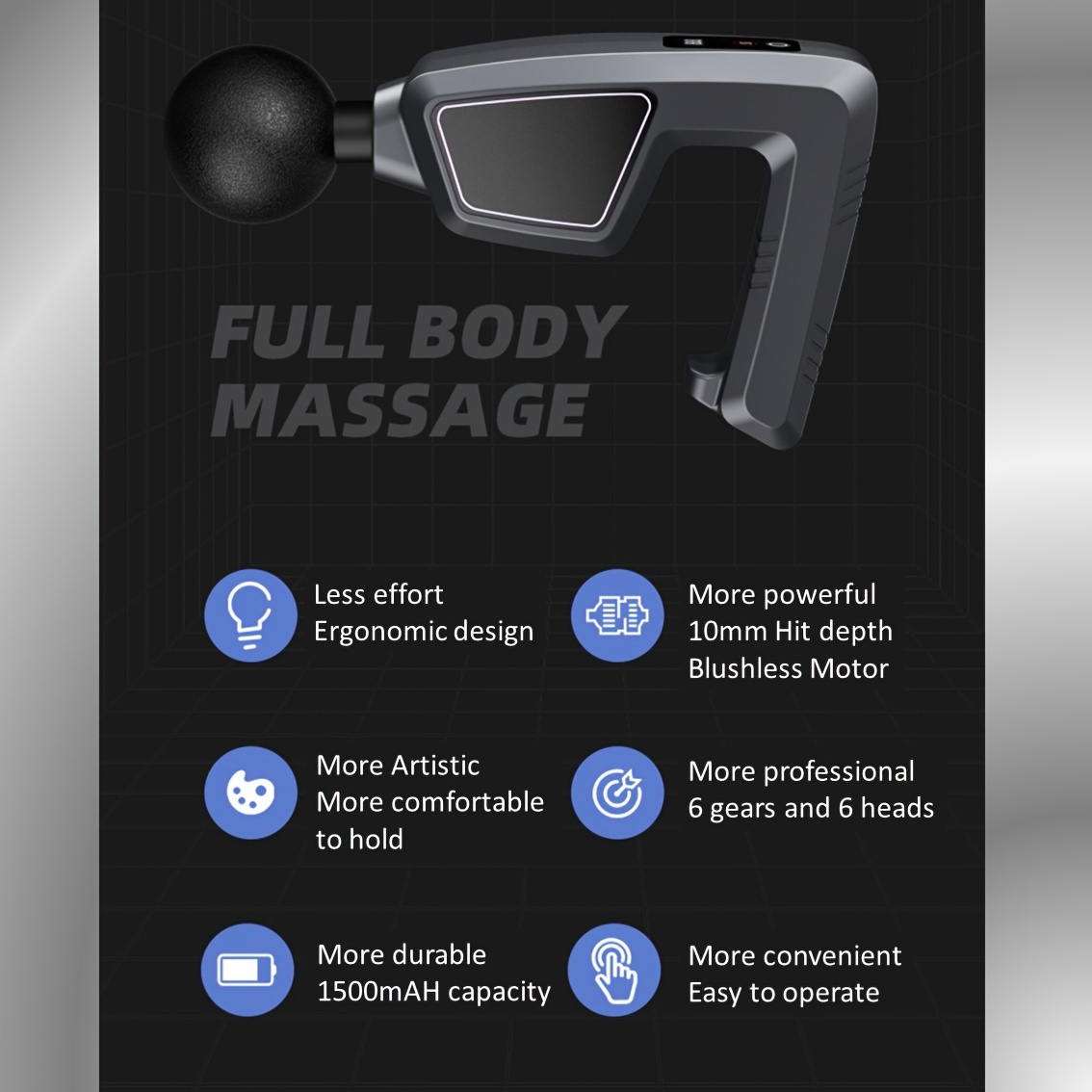 Massage Gun Body Massager Exercise Bands Massage Gun With - Temu