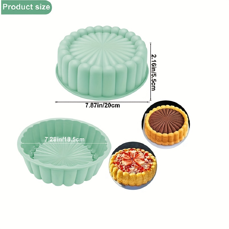 Silicone Cake Pan, Non Stick, Circular Flower Cake Mold, For