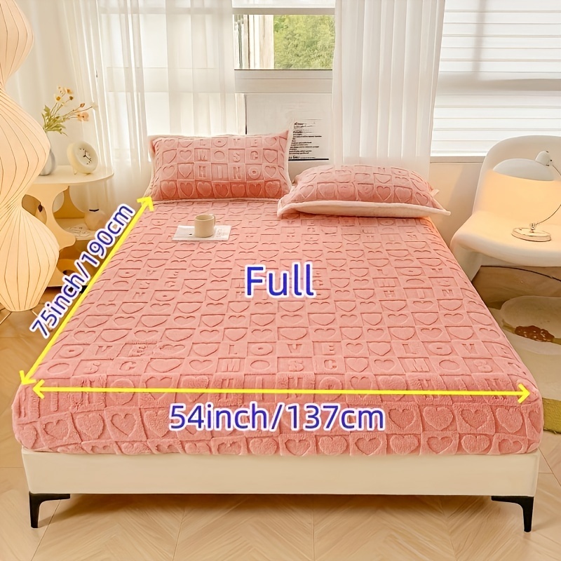 Cheap Warm Soft Crystal Velvet Fitted Bed Sheet Washable Non-slip Mattress  Cover King Queen Size Solid Color Thick Quilted Mattress Protector Bedding