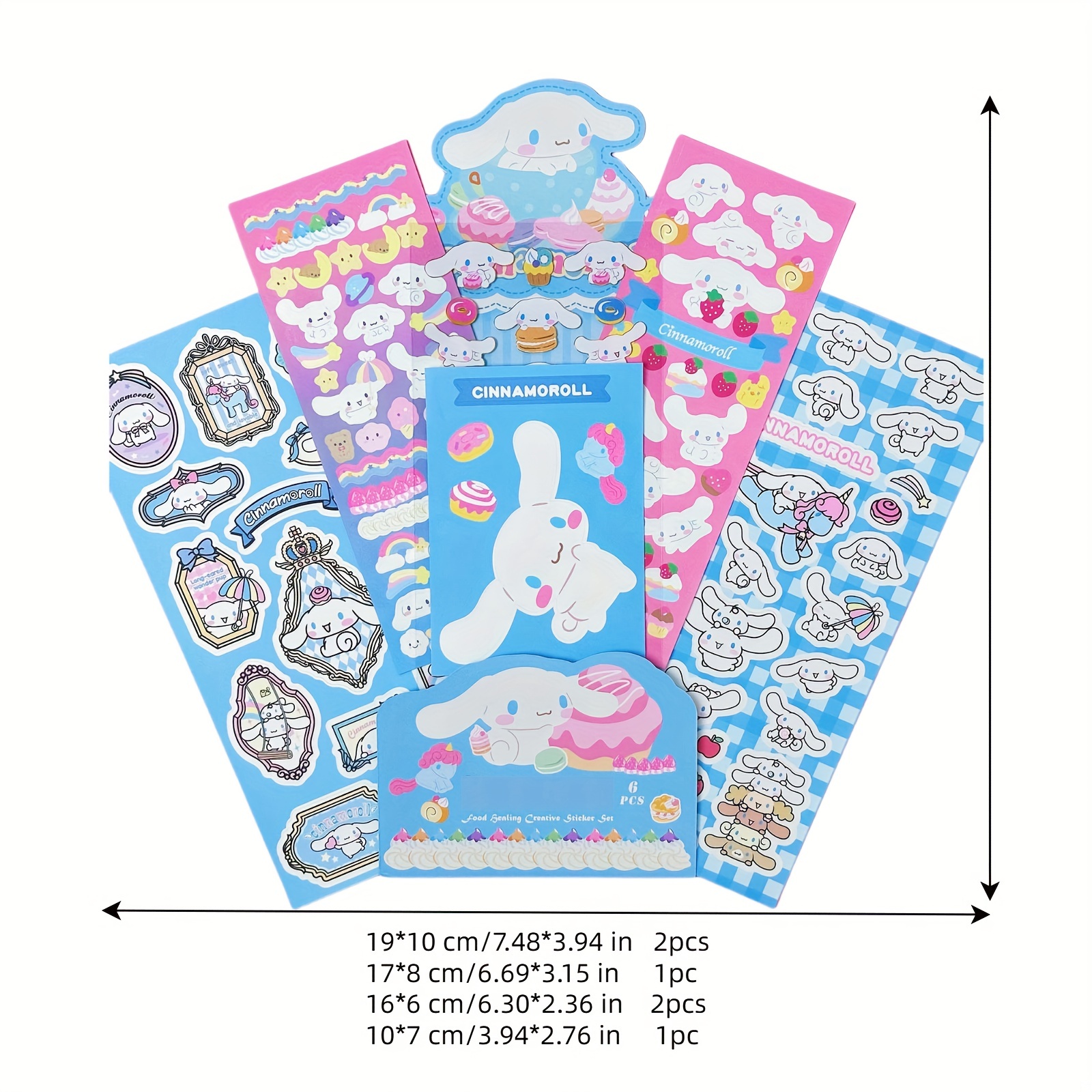 Ins Style Kawaii Sanrio Cinnamoroll Sticker Anime Figure Diy Water Proof  Suitcase Notebook Computer Ipad Decorate Stickers Gift - AliExpress