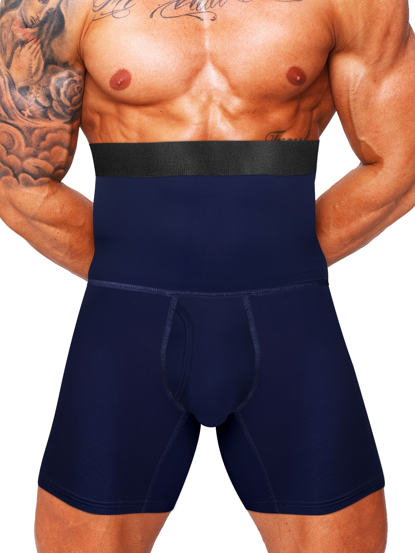 Men's Shapewear Tummy Control Shorts High Waist Slimming Body Shaper Boxer  Brief Underwear