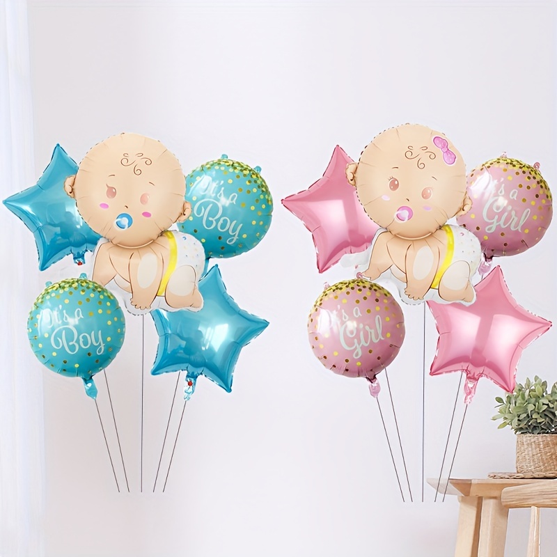 Vintage Wooden Grain Baby Shower Decorations - Adorable Balloon
