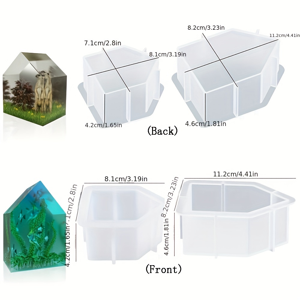 Square Silicone Molds for Resin, Large Resin Molds, Deep Resin Molds for  Flowers Preservation, Epoxy Molds for Resin Casting DIY Insect Specimens