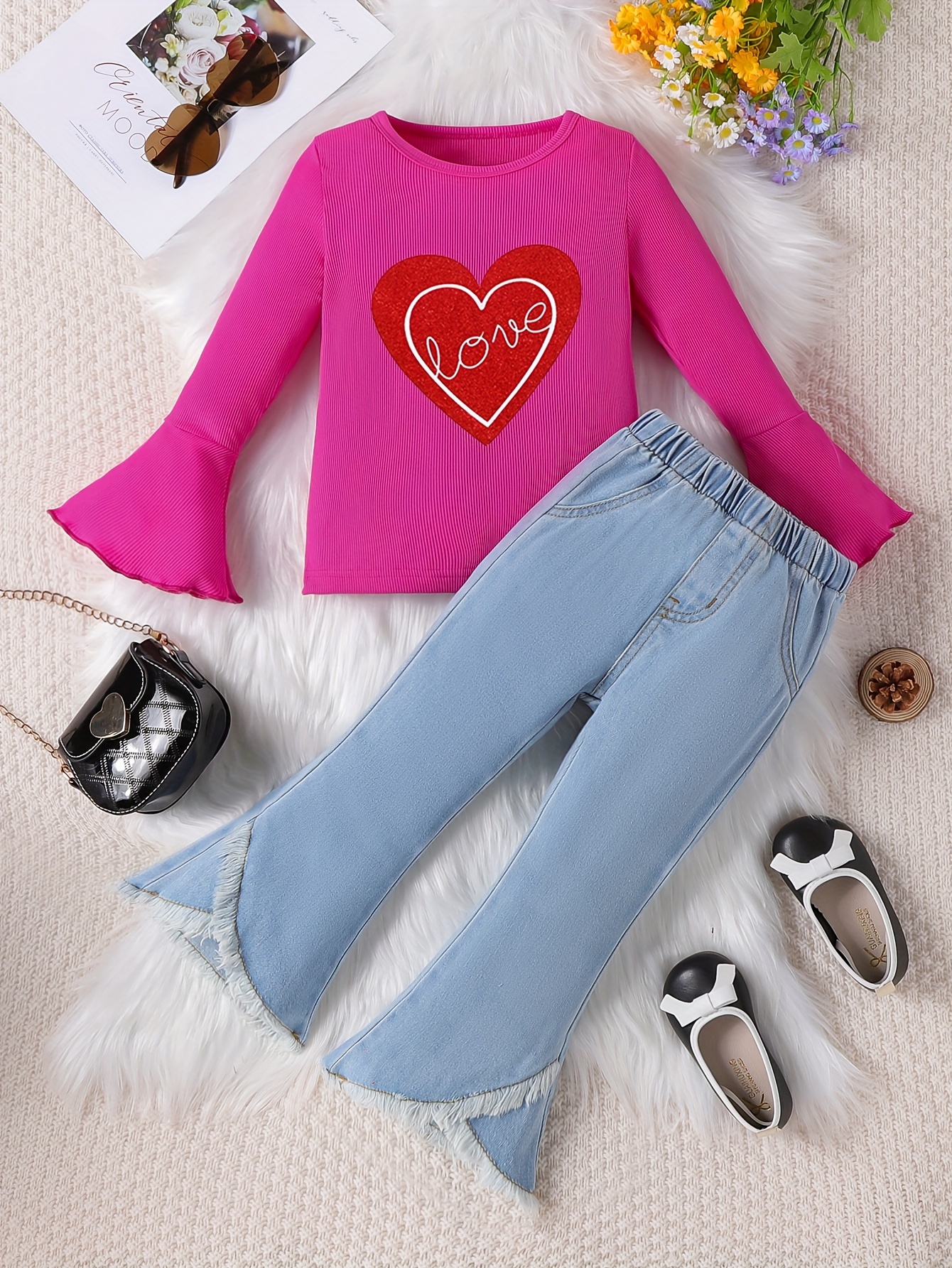 valentine's day outfit: red heart letter print Temu Oman