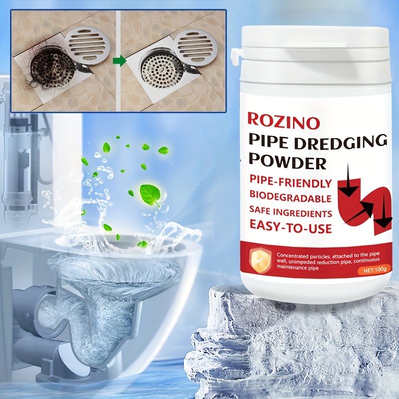 1PCS Powerful Sink Drain Cleaner Powder Kitchen Bathroom Pipe Dredging  Agent Deodorant Toilet Sewer Fast Cleaning Tools