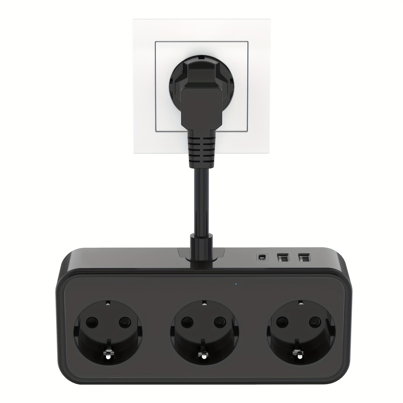 1pc multiprise de réveil numérique chargeur 3 USB 2 prises - Temu Canada