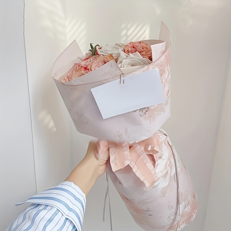 Small Garden Art Hand-painted Wrapping Paper Bouquet Flowers Packaging  Materials Flower Diy Materials - AliExpress