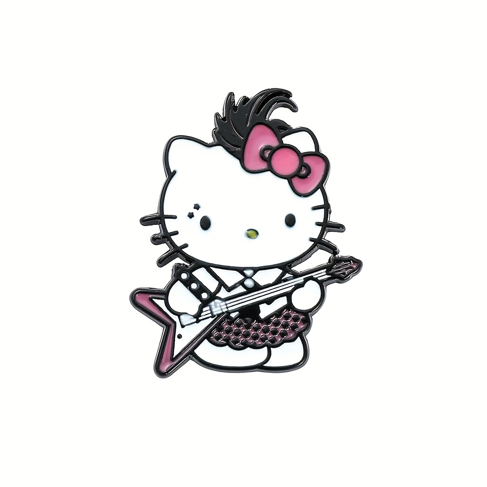 Hello Kitty Brooch For Girls Cute Kt Cat Enamel Pins - Temu