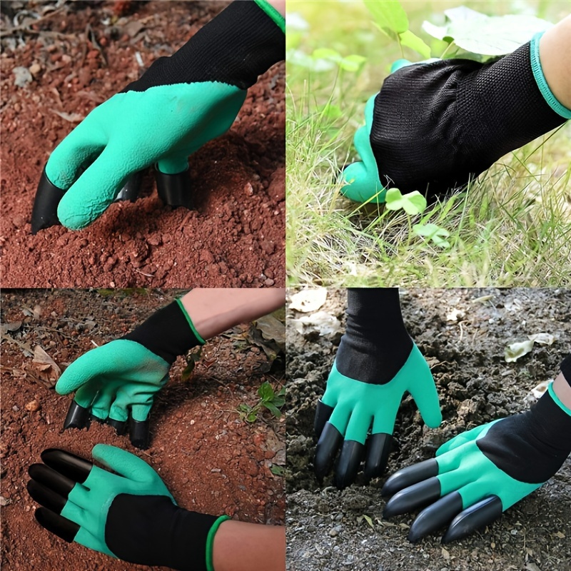 1pc gardening gloves with claws garden yard gardener outdoor work gloves gift for men and women 4 claws 8 claws