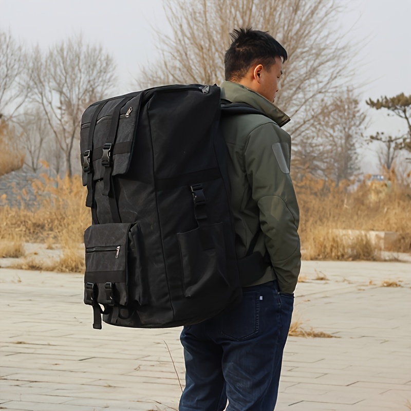 Extra large canvas outlet backpack