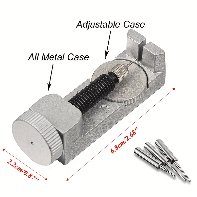 Watch Band Strap Link Pin Remover Tool Kit with 3 Extra Pins