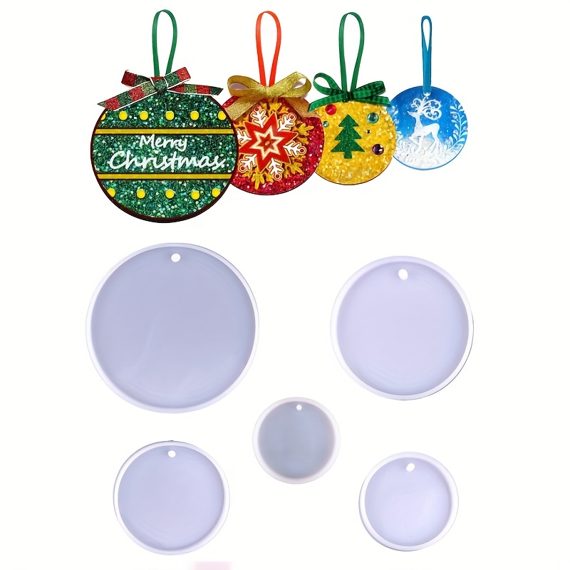 TINYSOME Christmas Ornament Molds Keychain Resin Molds Silicone