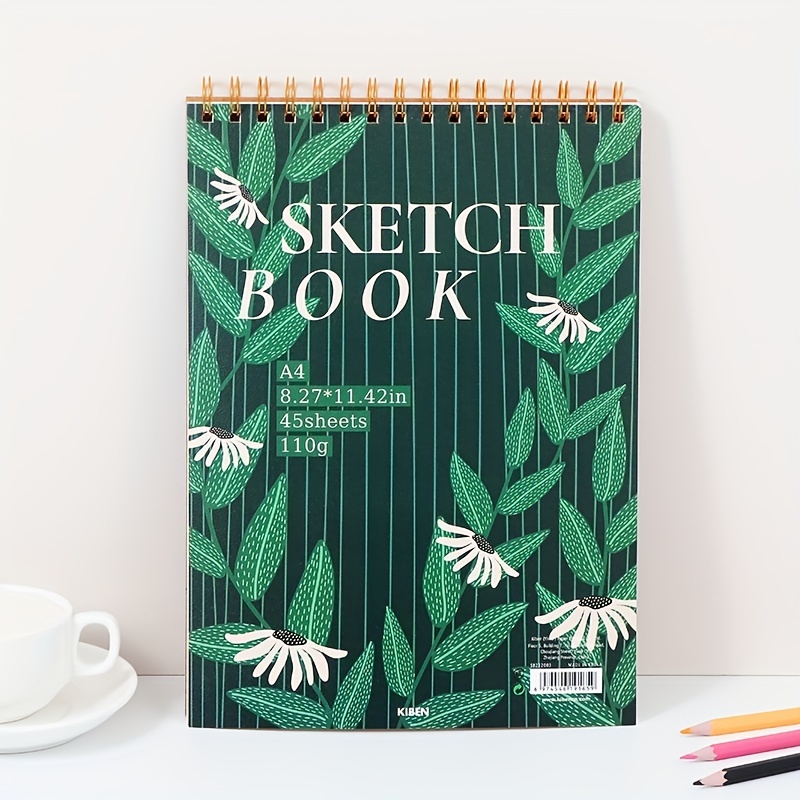 Flower Pattern Sketchbook Sketch Paper Sketchbook For Students And Adults,  Easy To Erase And Write, Pencil Painting - Temu United Arab Emirates