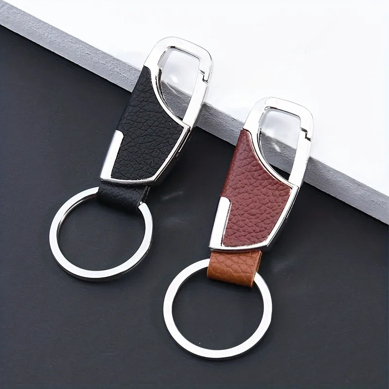 New Fashion Men's Car Waist Hanging Metal Keychain, Metal Key Ring