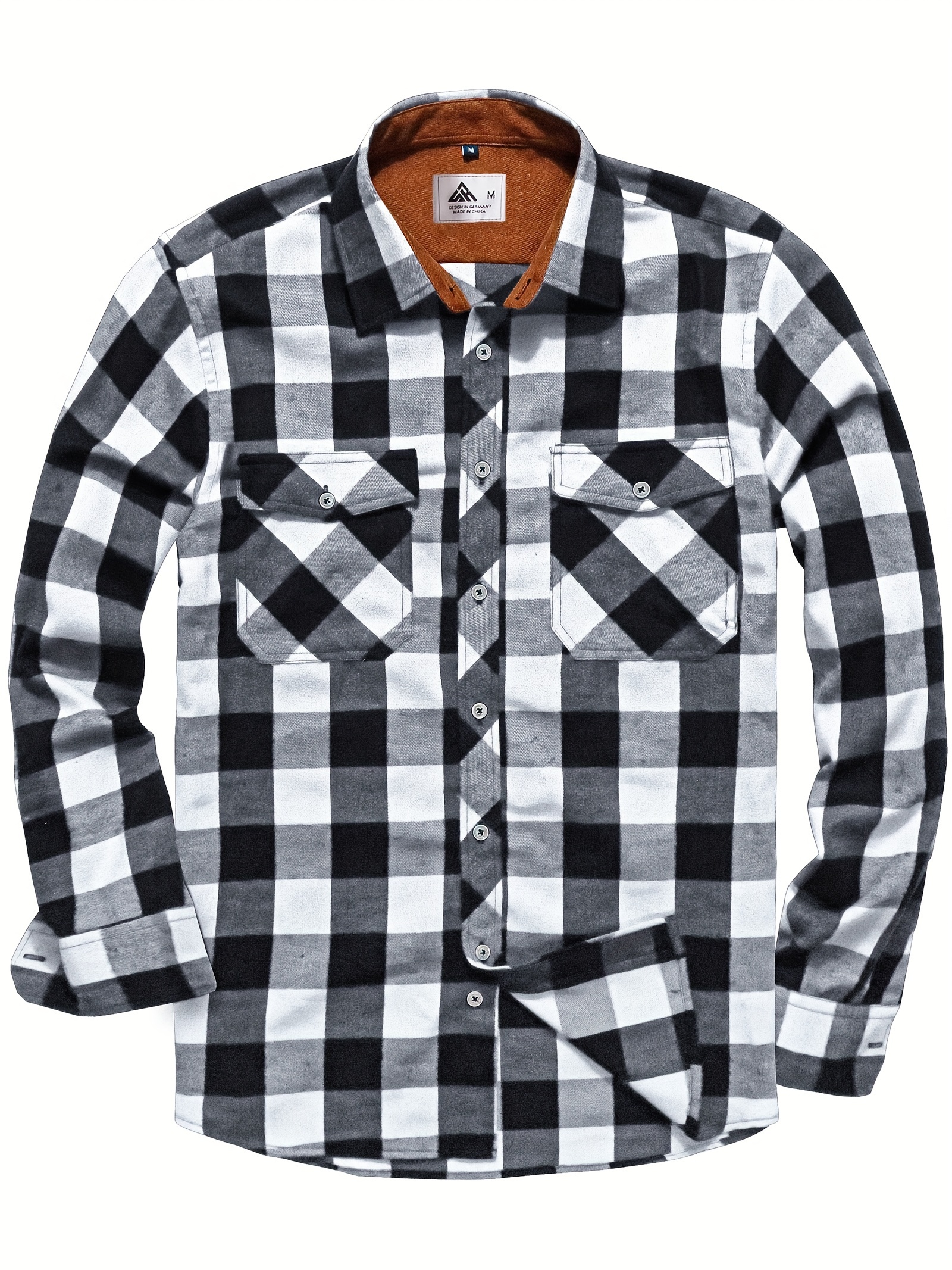 Plaid Print Men's Casual Button Up Long Sleeve Shirt, Men's Clothes For  Spring Summer Autumn, Tops For Men - Temu