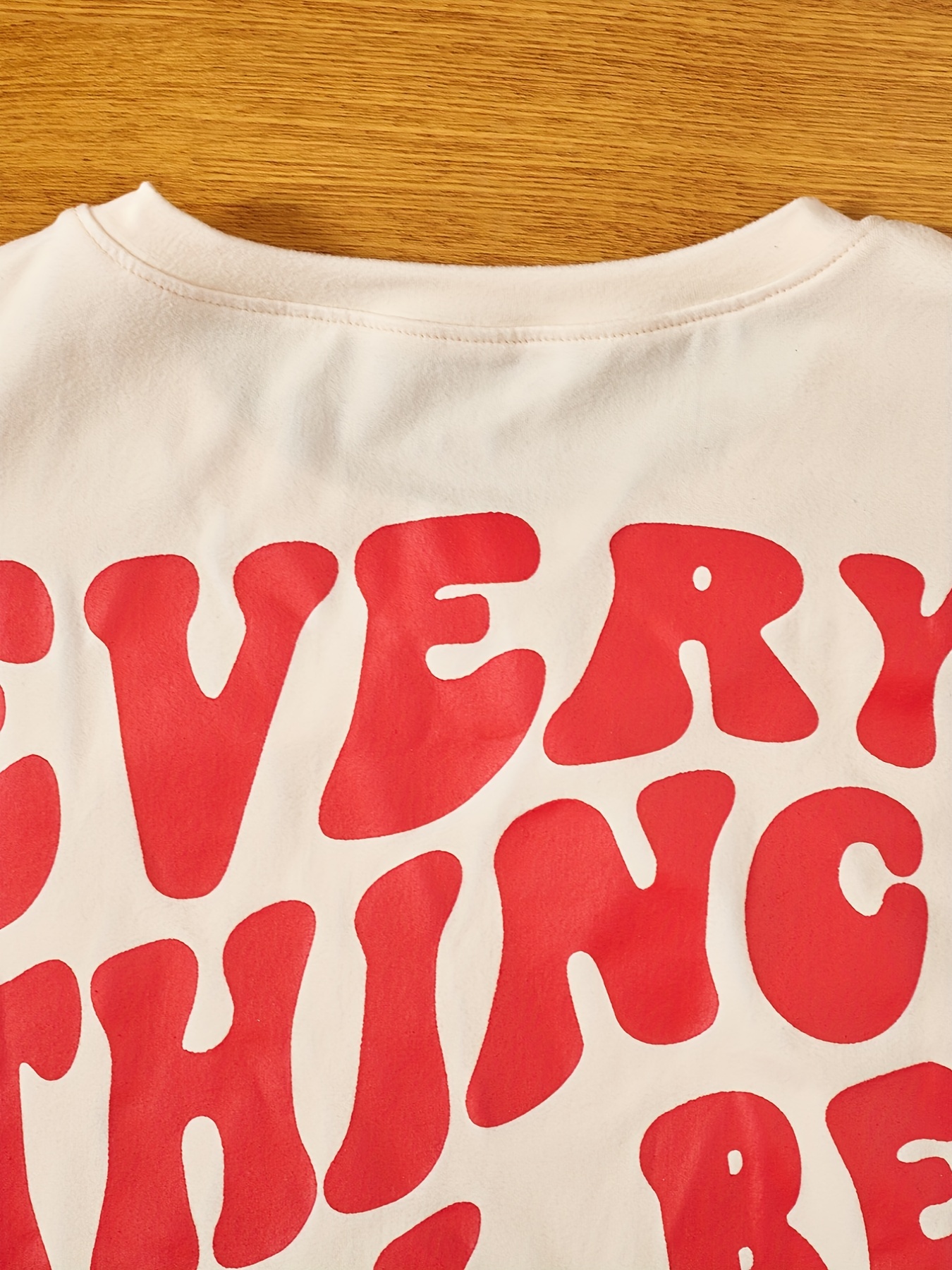 Girls Short Suit 'Everything Will Be Ok' T Shirt & Shorts Set