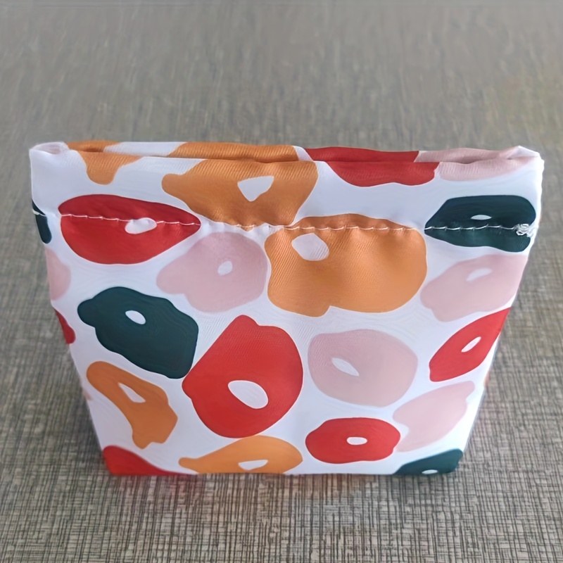 Pocket Cosmetic Bag No Zipper Self Closing Small Makeup Temu