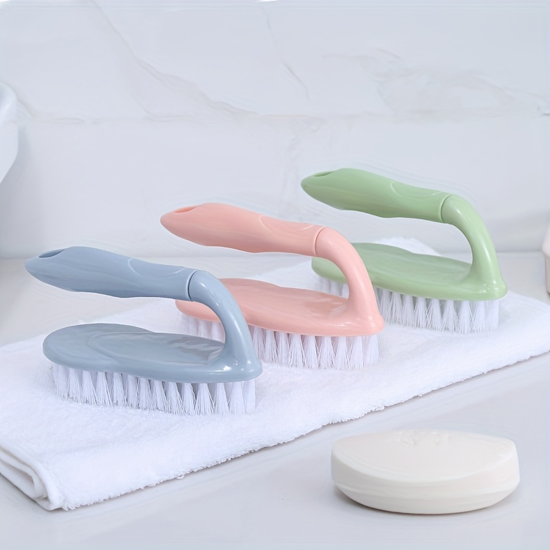 Scrub Brush, Cleaning Shower Scrubber With Ergonomic Handle, Durable Stiff  Bristles Heavy Duty Brush For Bathroom, Shower, Sink, Carpet, Floor - Temu