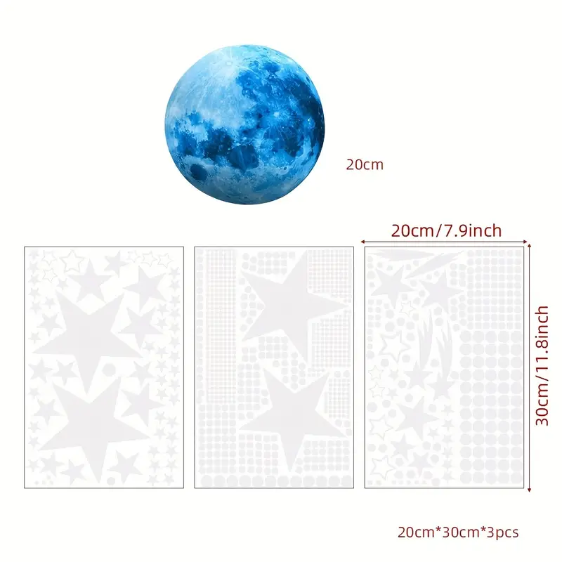 Stickers pour chambre à coucher - Lune