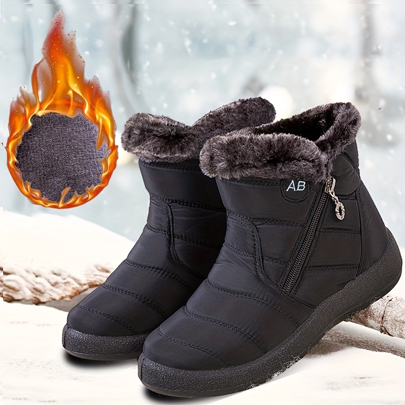 MAITA Botas de nieve para mujer, botas cortas deportivas de cuero suave con  suela gruesa de invierno, además de zapatos gruesos de algodón de  terciopelo – Los mejores productos en la tienda