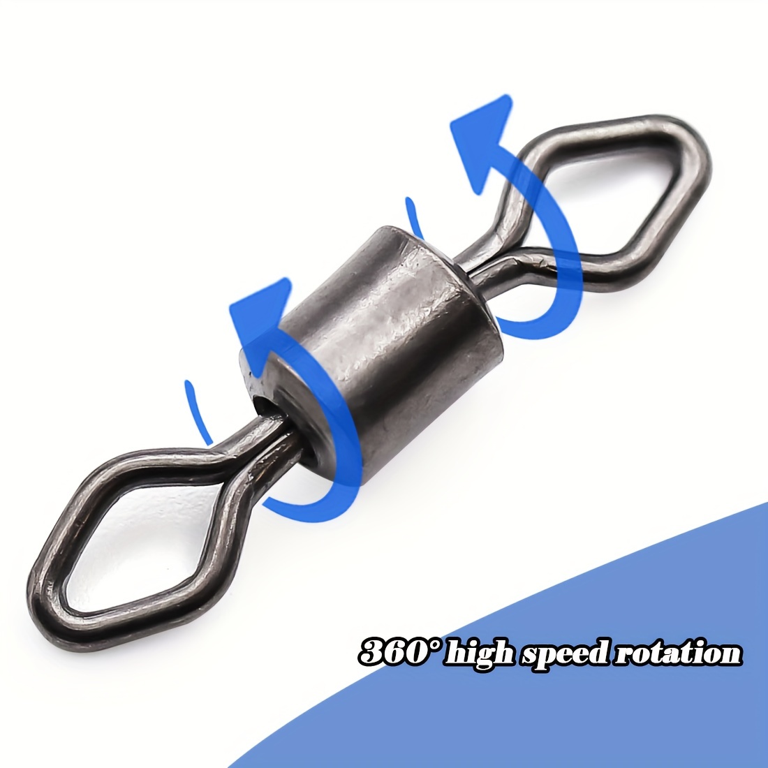 9km Stainless Steel Fishing Swivels Ring 3 way Fishing Rig - Temu