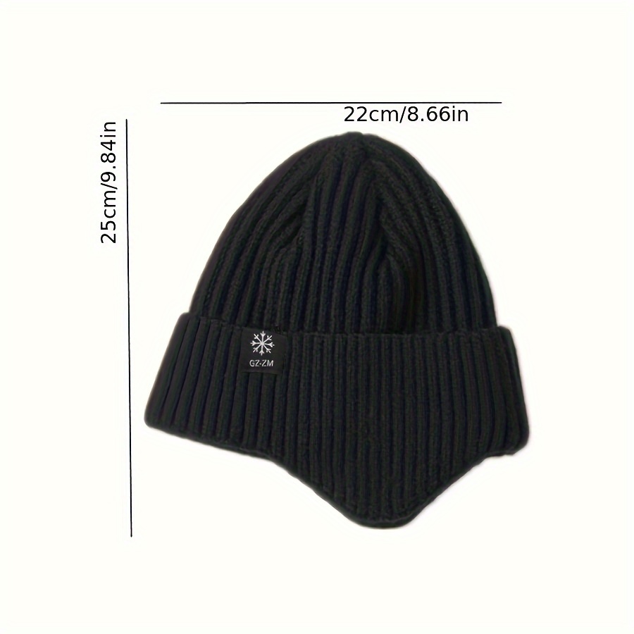 1pc Cappello Invernale Uomo, Nuovo Cappello Nero Maglia Invernale, Cappello  Lettere Uomo, Cappello Caldo Ragazzi - Gioielli E Accessori - Temu Italy