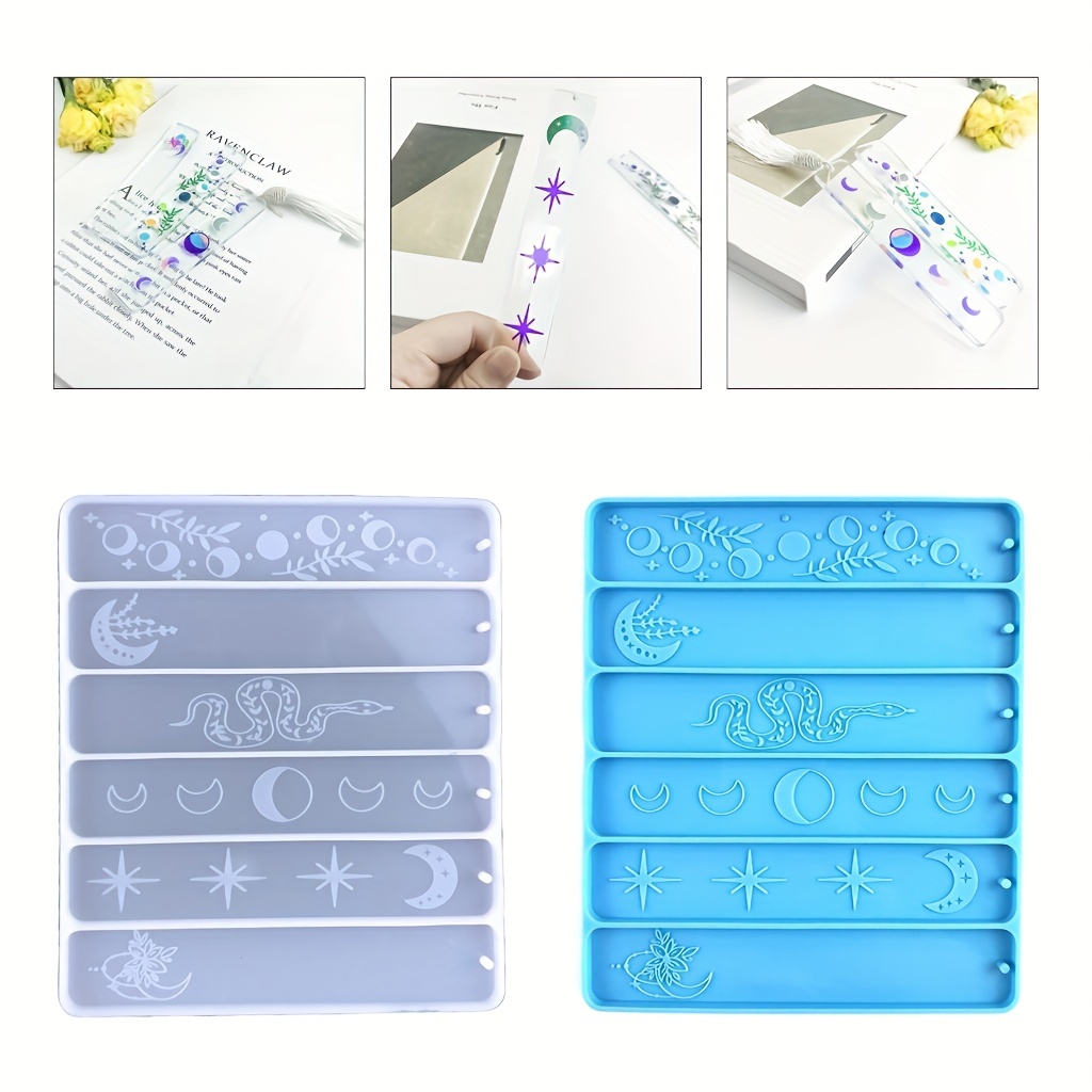 Bookmark Resin Molds Silicone Resin Mold Kit Rectangle - Temu