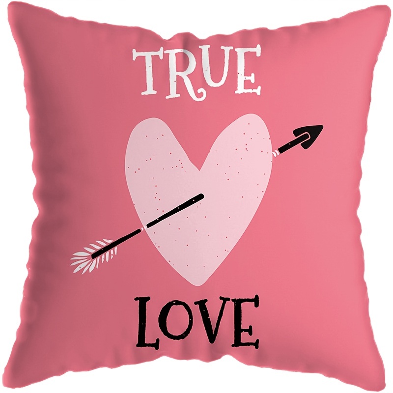Valentines Day Pillow Covers Love Heart Valentines Day Throw - Temu