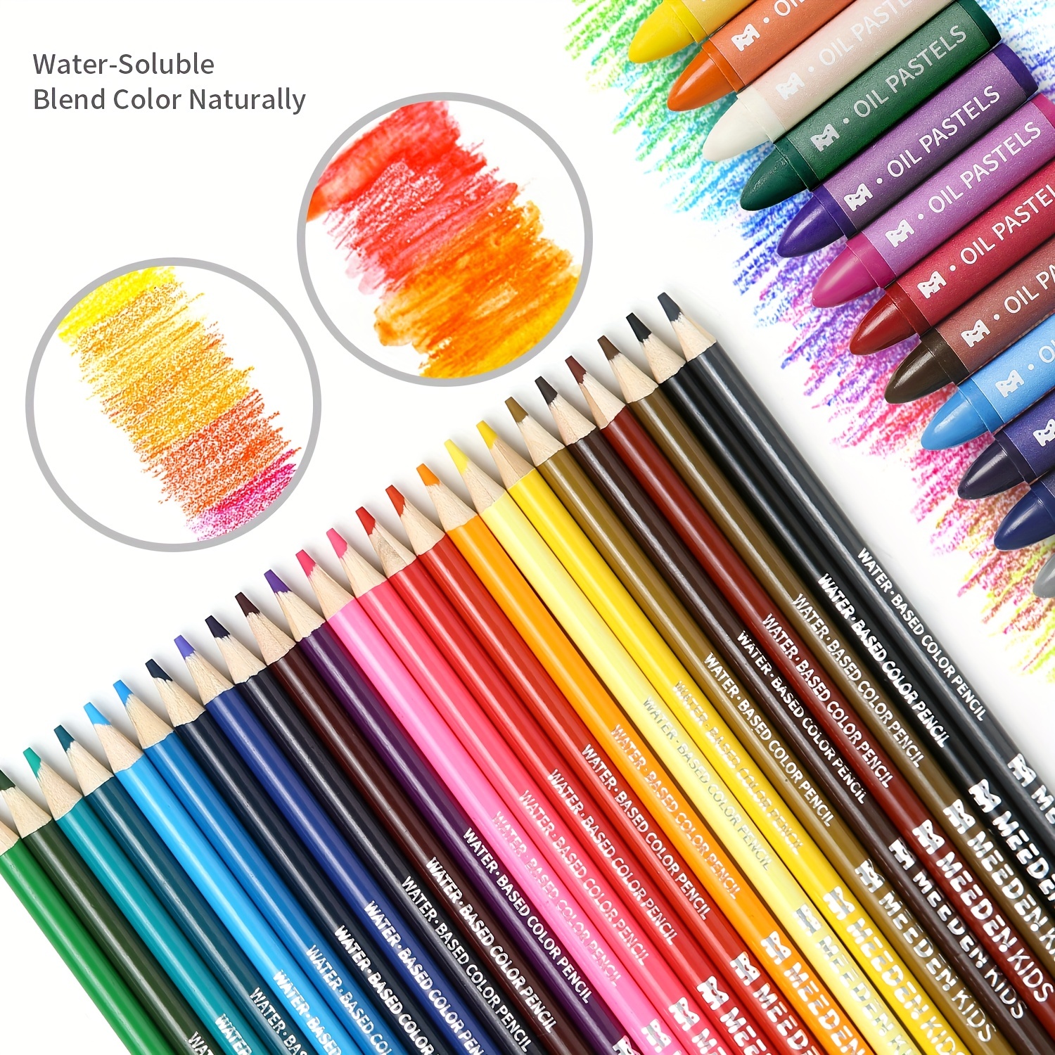 168pc Children Drawing Pen Art Set Kit for Boy Girl Color Pencils Painting  Crayon Oil Pastel Water Kids Christmas Gift 